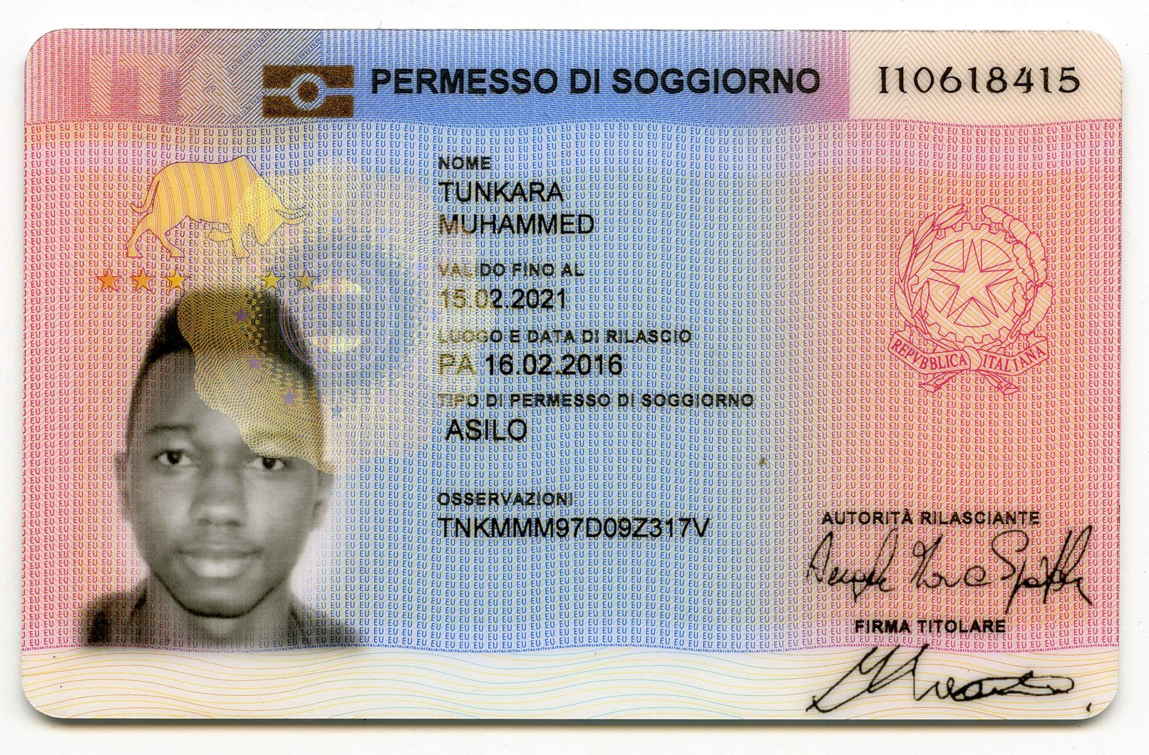 Permesso di soggiorno messo in vendita al costo della tratta pagata di